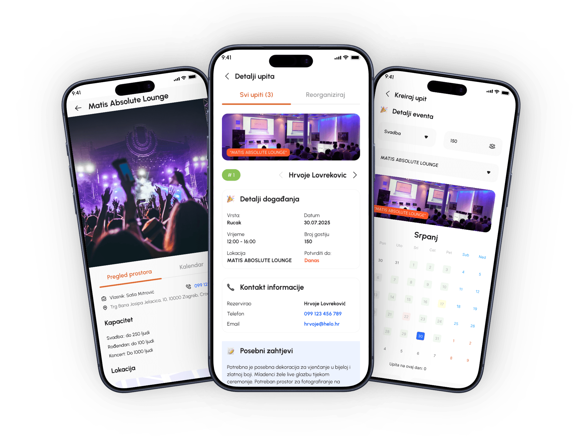 Catering Kvatrić — Event Booking App