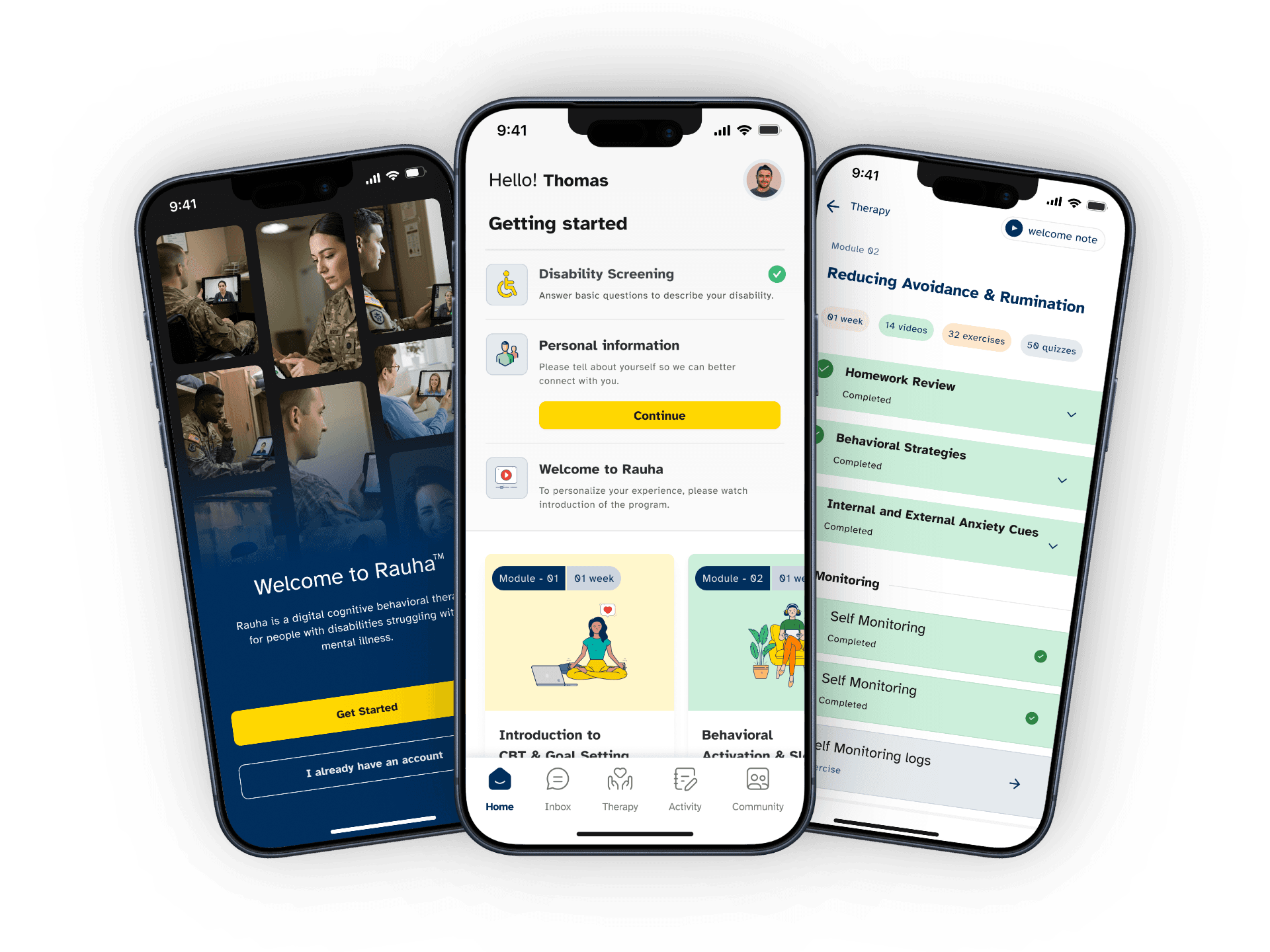 Rauha — Mental Health Therapy App